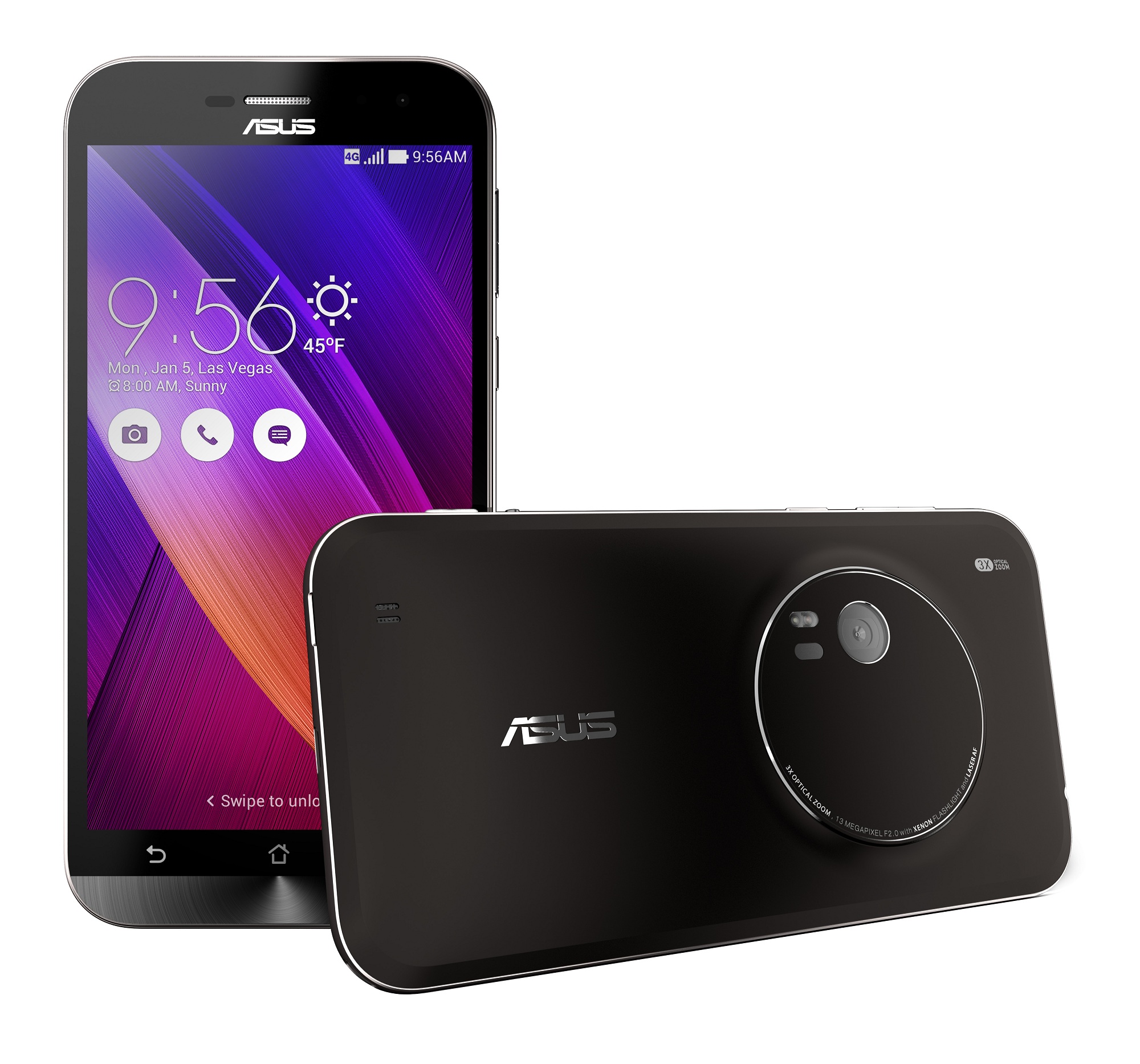 asus zenfone zoom front and back