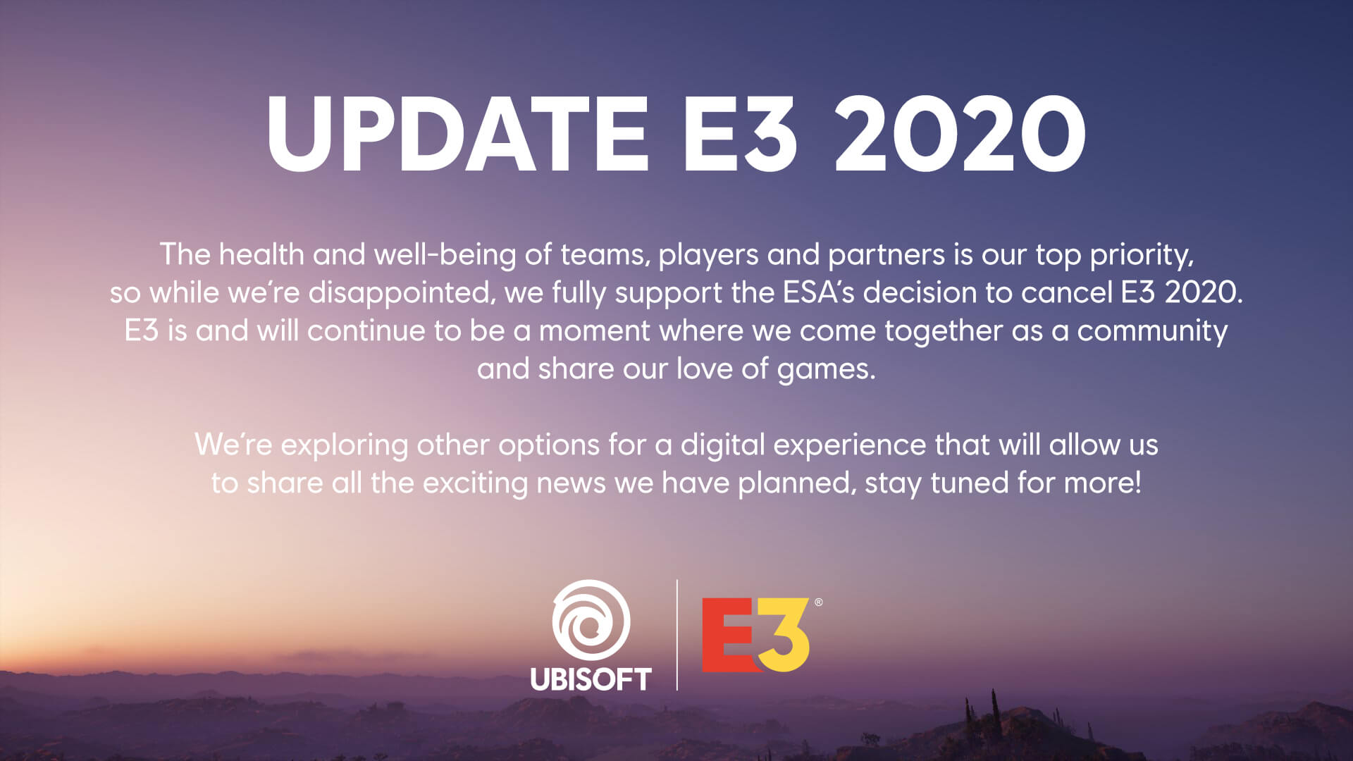Ubisoft announcement E3 2020