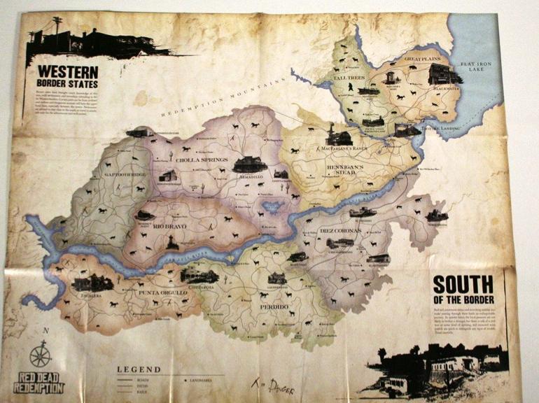 Red Dead Redemption map