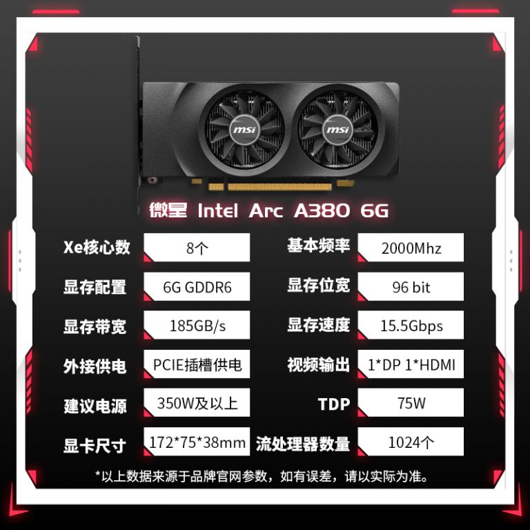 MSI Intel Arc A380 | WASD.ro