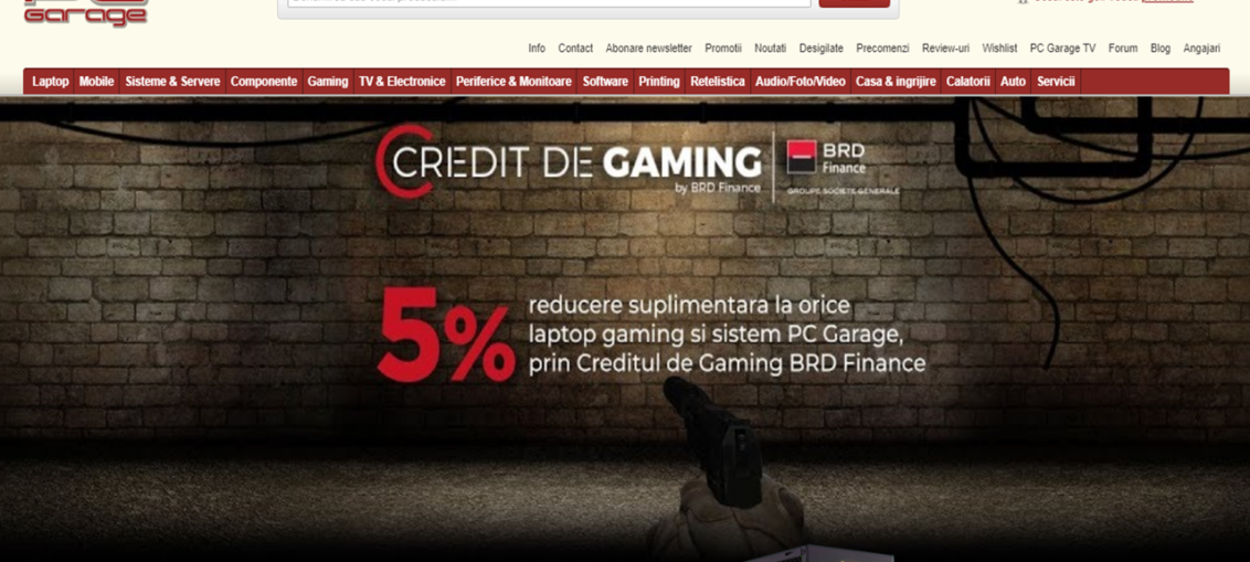 PC Garage lanseaza Creditul de Gaming