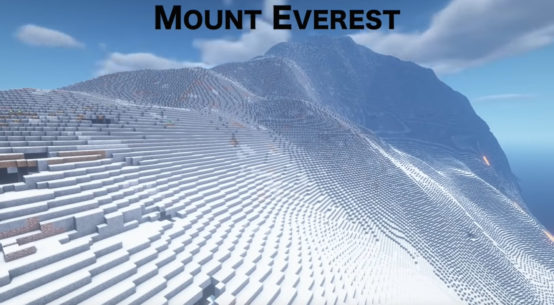 Mount Everest in Minecraft